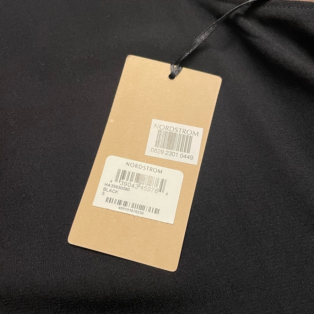NWT Halogen Nordstrom Sleeveless Crepe Sheath dress Black Size Small - Picture 8 of 8